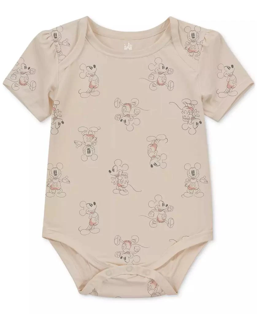 Disney Baby Mickey Mouse Short-Sleeve Bodysuits, 3 Pack 6