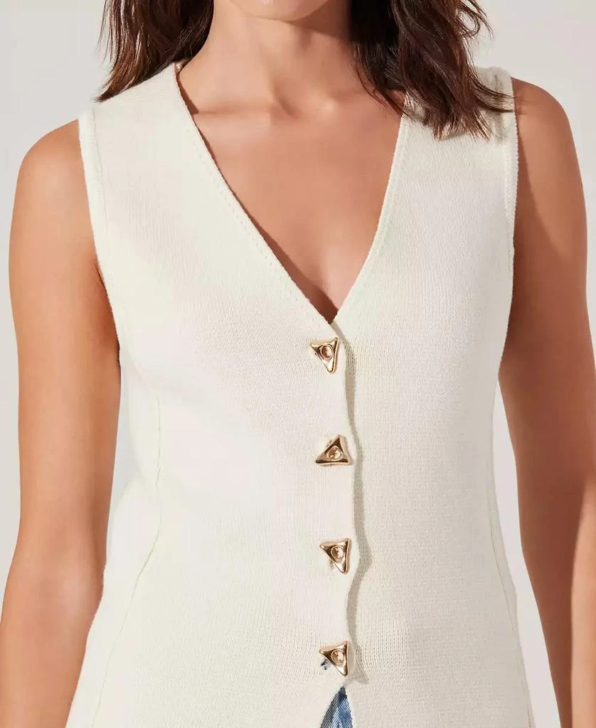 ASTR Women's Jayce Cotton Sweater Vest 3