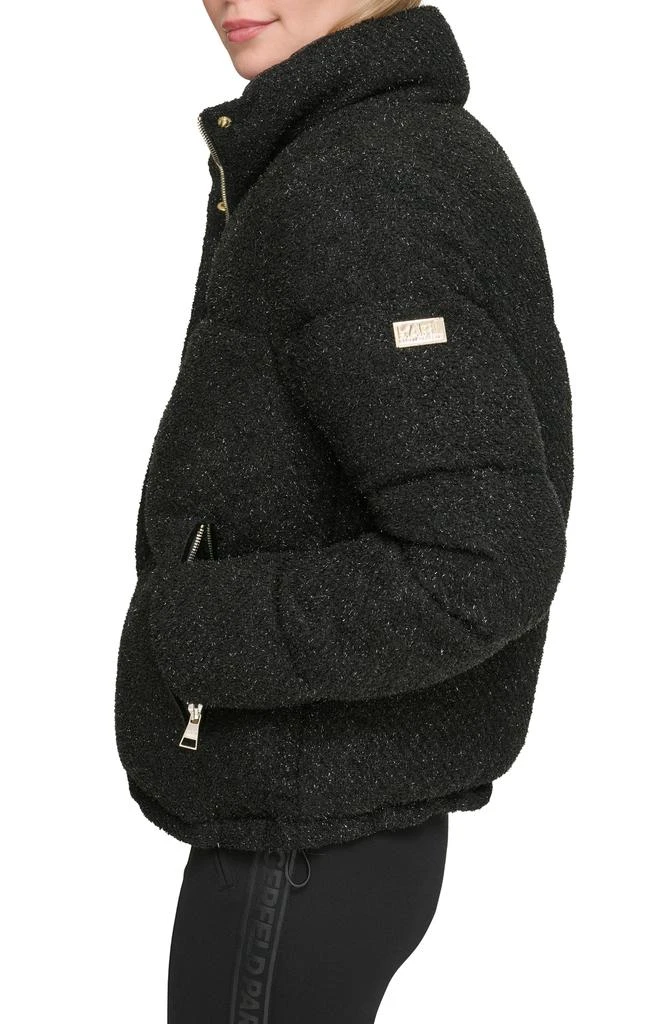 Karl Lagerfeld Paris Sparkle Down & Feather Fill Puffer Jacket 3