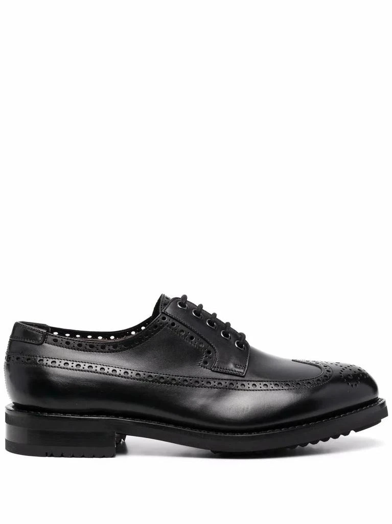 Salvatore Ferragamo Ferragamo Marcus Perforated Brogues in BLACK 020677751291 1