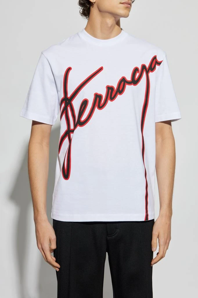 Salvatore Ferragamo T-shirt with printed logo 3