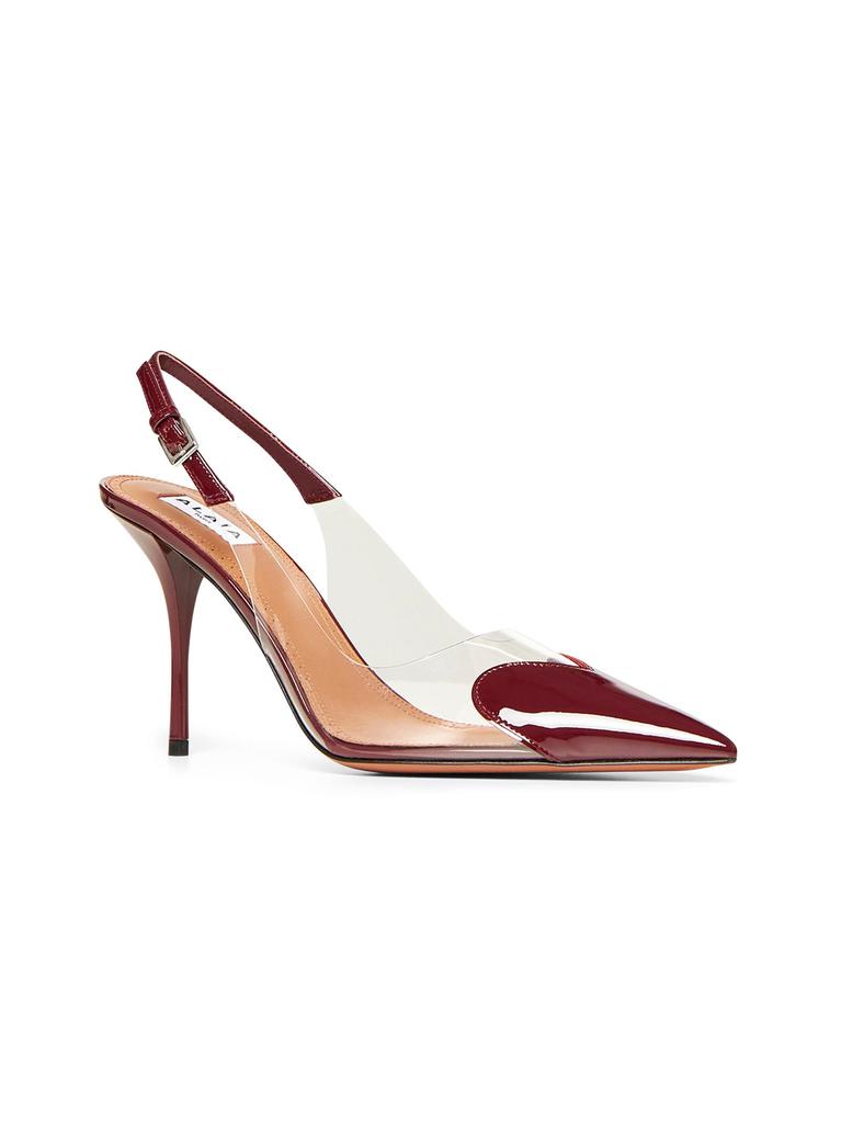 Alaia Burgundy Le C Ur Slingback Pumps