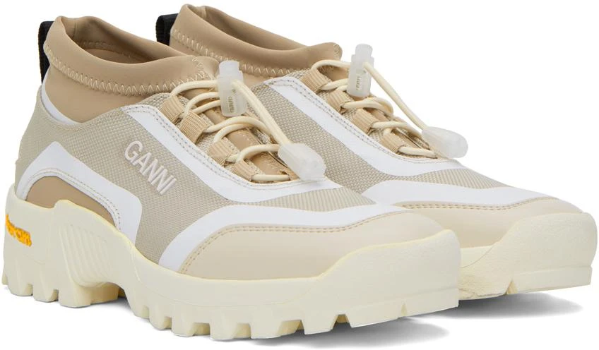 Ganni Beige Performance Sneakers 4