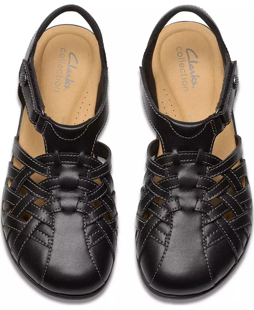 Clarks Collection Women's Elizabelle Mia Riptape Flat Sandals 4