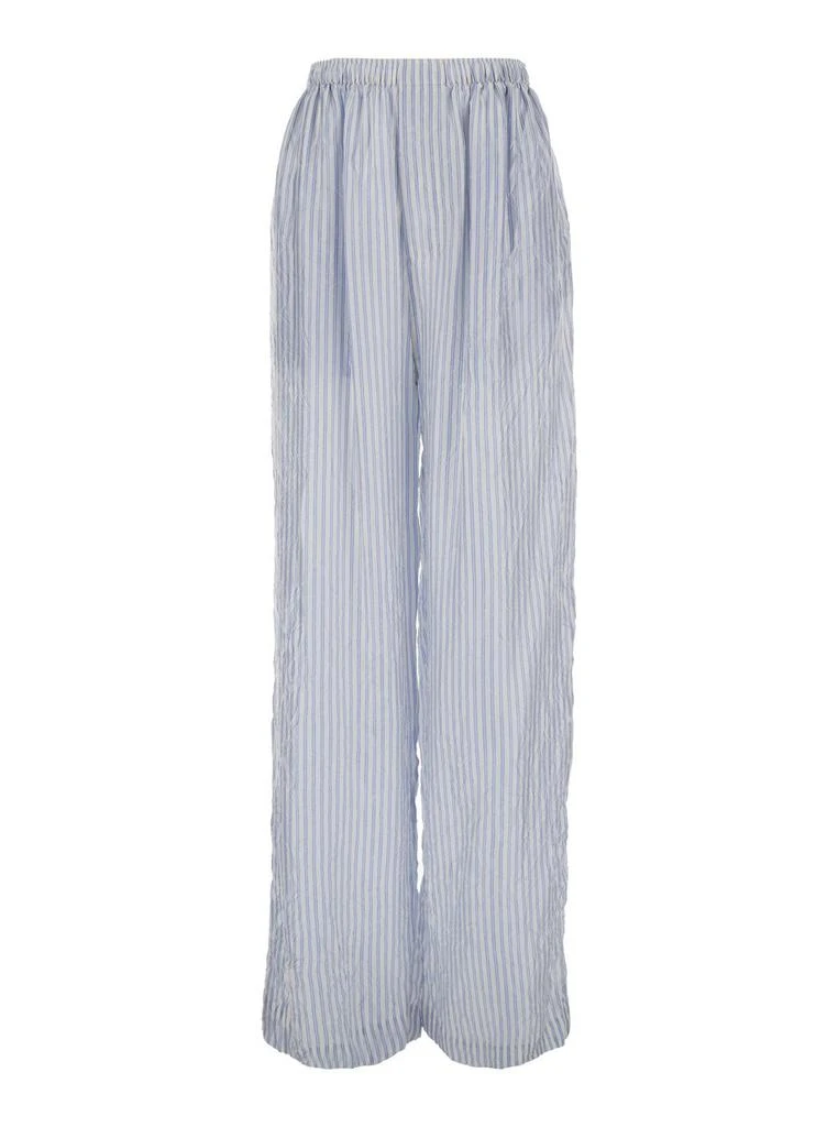 Balenciaga Balenciaga Striped Elastic Waist Pants 1