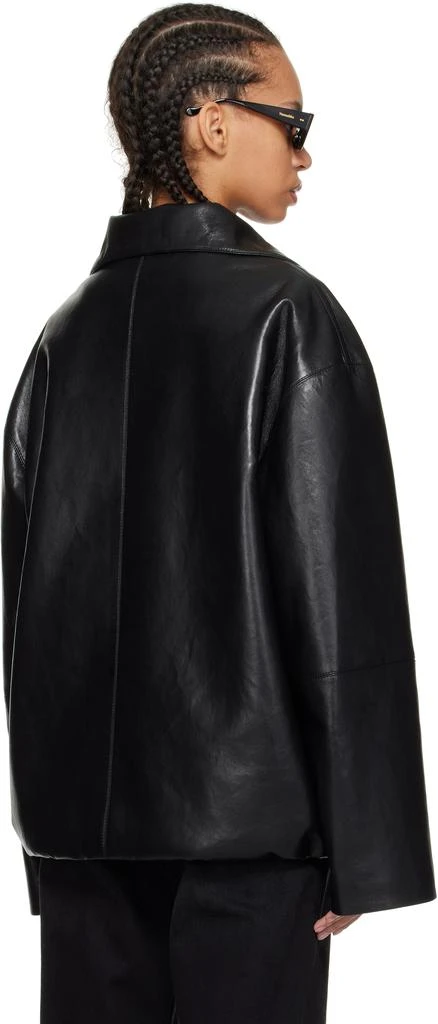 Nanushka Black Aiman Faux-Leather Jacket 3