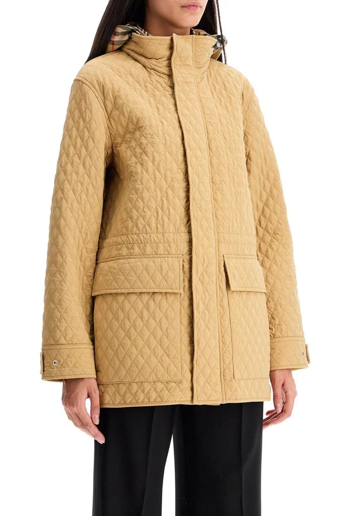 Burberry quilted jacket with removable hood 2