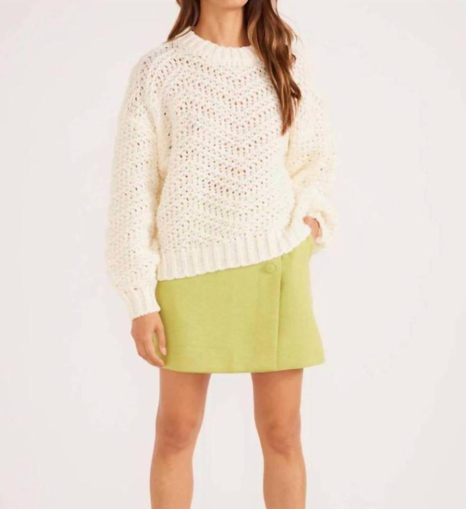 MINKPINK Minkpink - Luna Zig Zag Knit Jumper