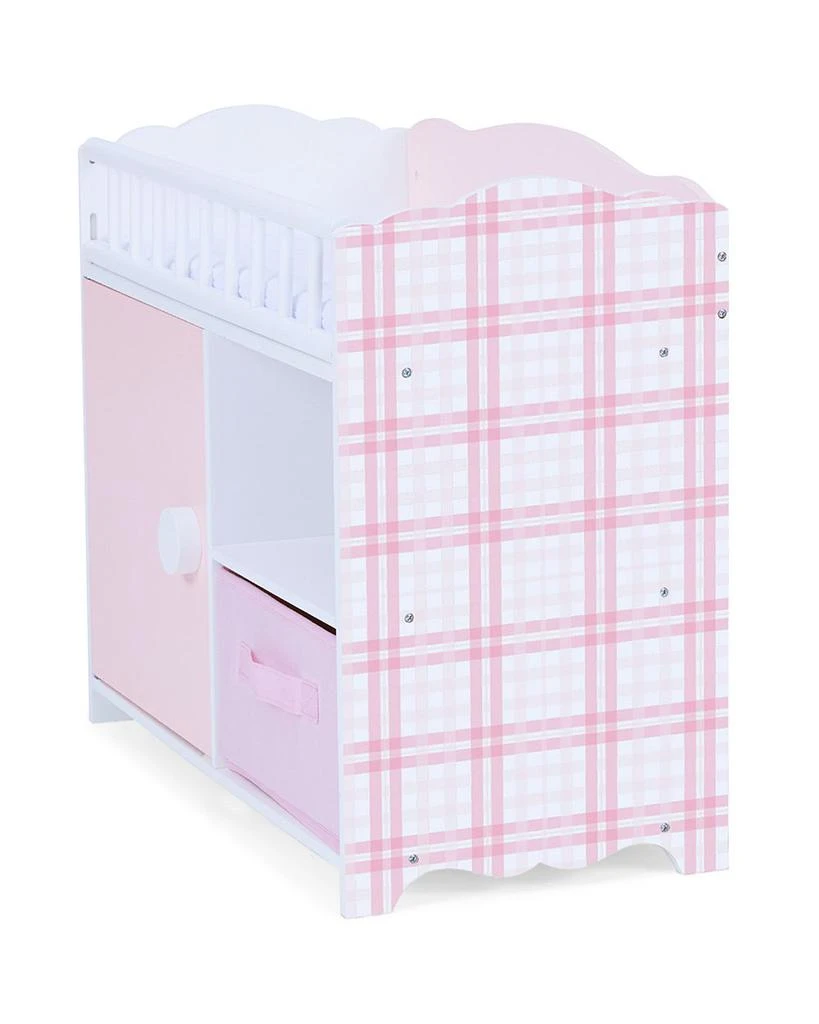 Teamson Olivia
s Little World by Kids Aurora Princess Pink Plaid Baby Doll Bed with Accessories Pink - Ages 3-7 9