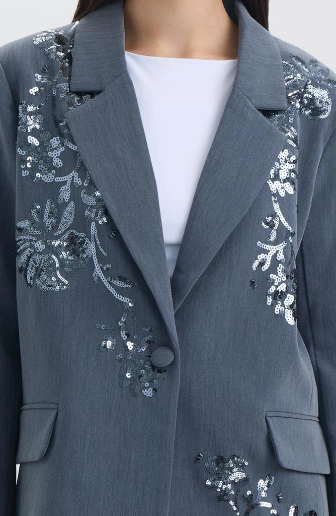 NVLT Sequin Embellished Single Button Blazer 3