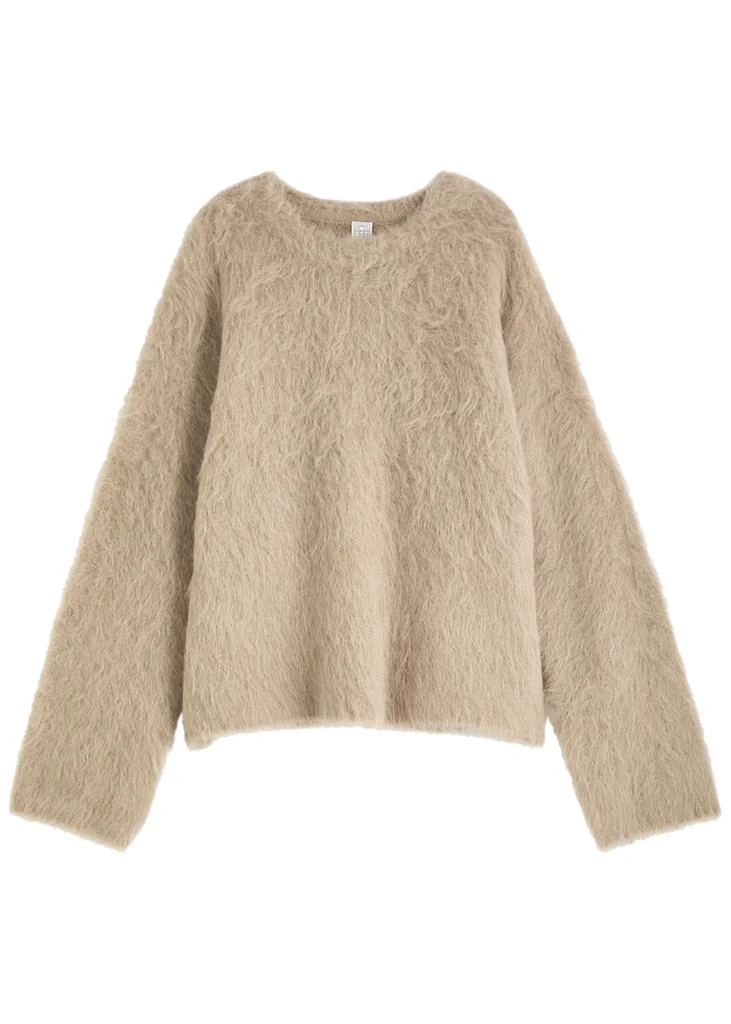 Totême Brushed alpaca-blend jumper 1