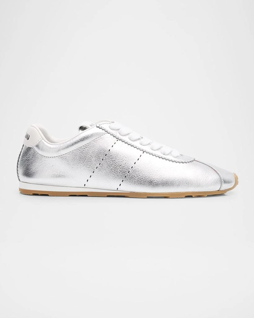 Miu Miu Metallic Leather Retro Runner Sneakers 1