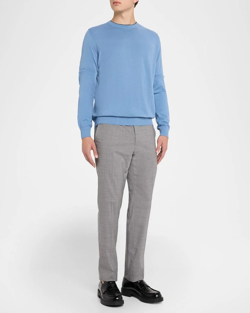 Canali Men's Cotton Tipped Crewneck Sweater 2