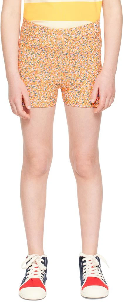 Tinycottons Kids Orange Flowers Shorts 1