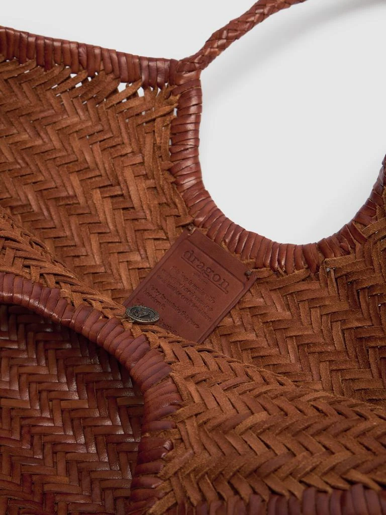 DRAGON DIFFUSION Big Nantucket Woven Leather Basket Bag 5
