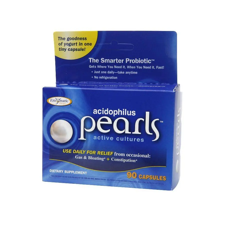 Enzymatic Therapy Acidophilus Pearls Probiotics, Capsules