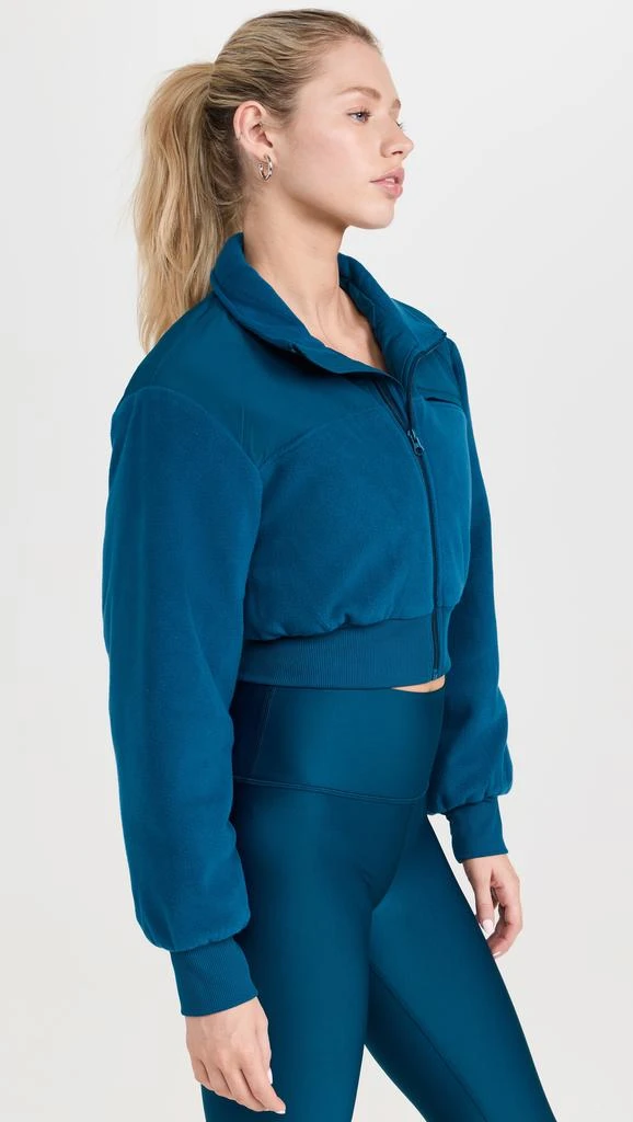 Alo Polar Fleece Cropped Wintry Mix Jacket 4