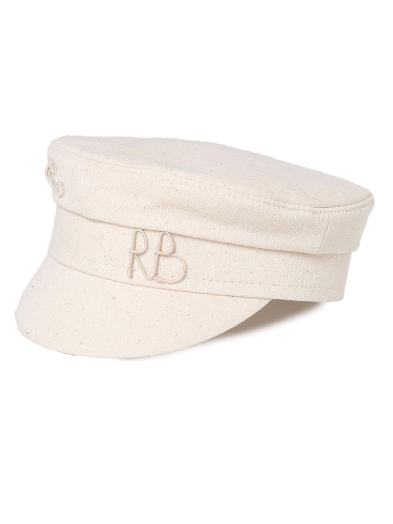 Ruslan Baginskiy Beige Cotton Baker Boy Hat