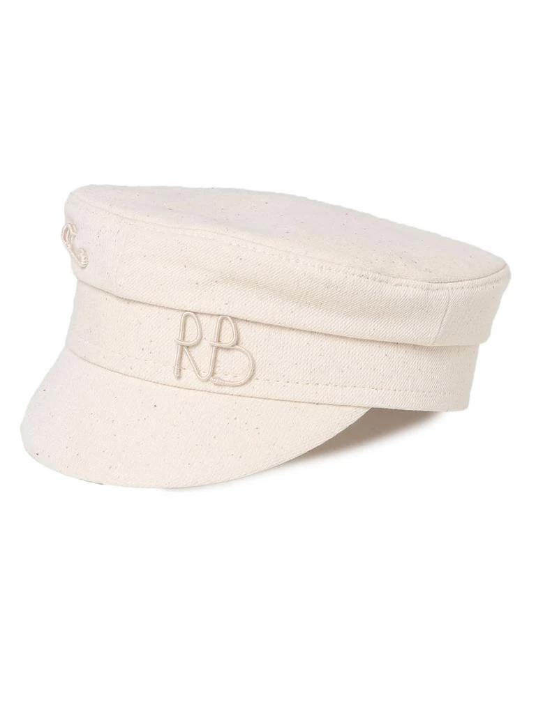 Ruslan Baginskiy Beige Cotton Baker Boy Hat 1