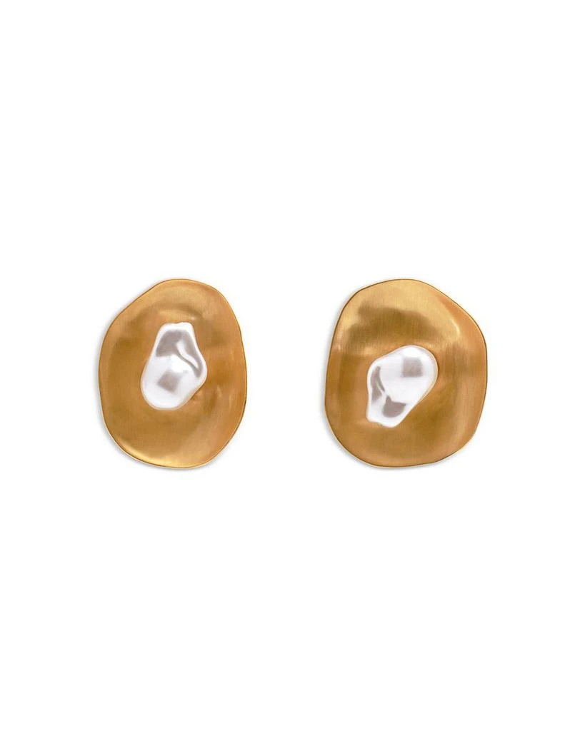Cult Gaia Marzia Imitation Pearl Drop Earrings 1