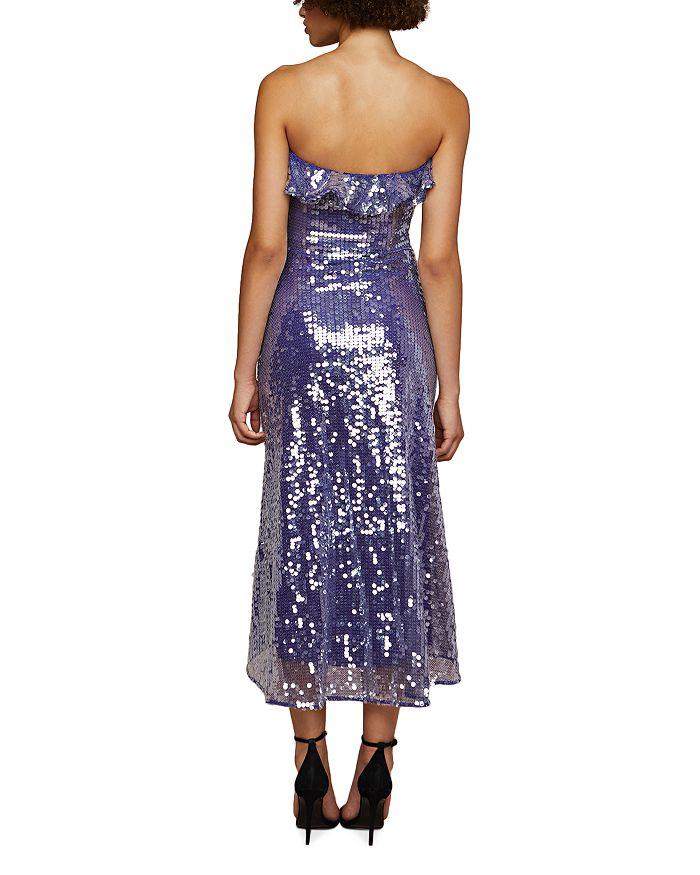 AMUR Braeylnn Strapless Sequined Midi Dress