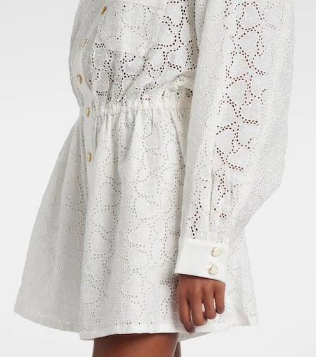 Zimmermann Crush Embroidered linen playsuit 5