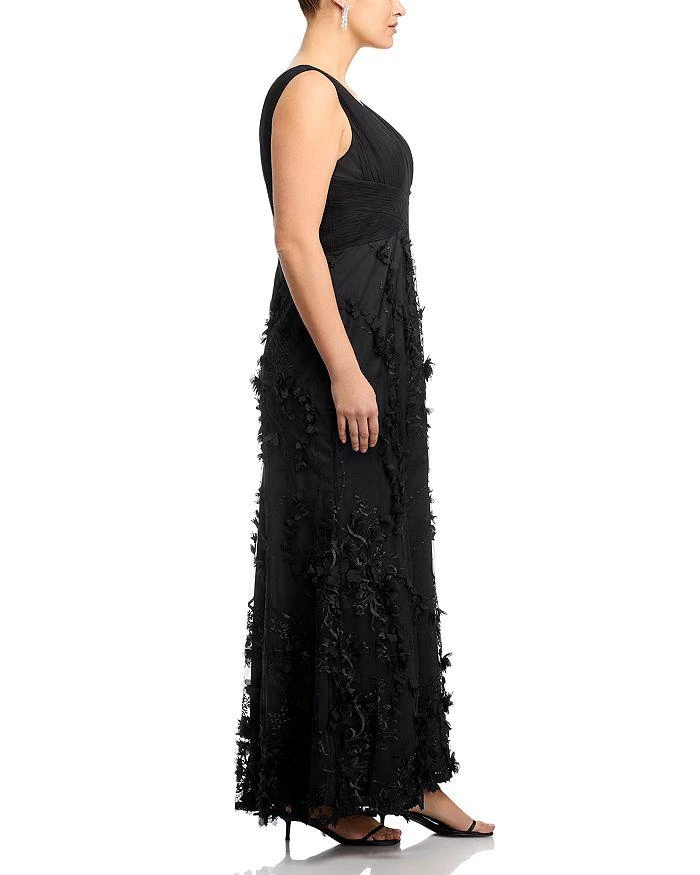 Aidan Mattox Floral Appliqué Mermaid Gown - Exclusive 7