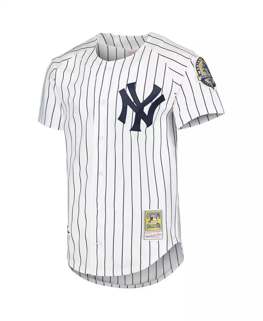 Mitchell & Ness Men's Derek Jeter White New York Yankees Cooperstown Collection Authentic Jersey 3