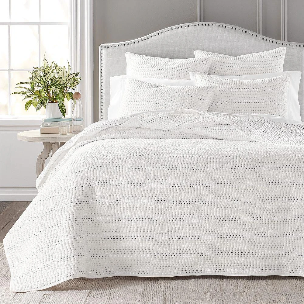 sky Multicolor Pickstitch Coverlet Set, Twin - Exclusive 1