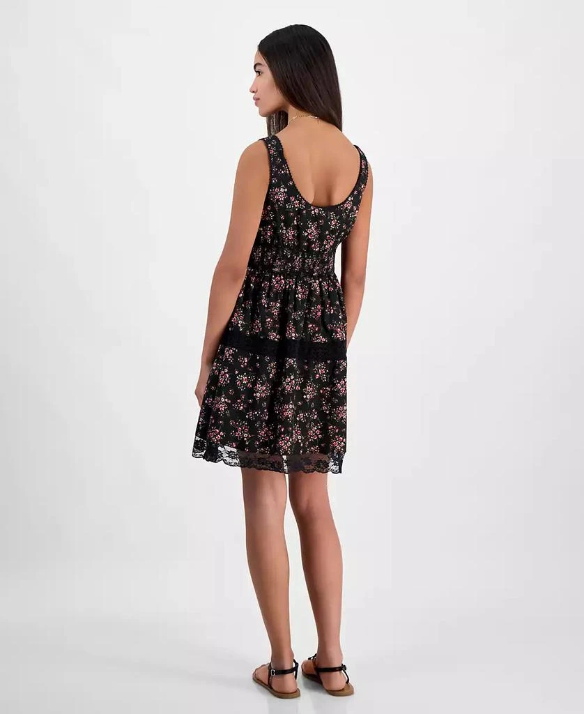 Planet Heart Juniors' Printed Sleeveless Corset Mini Dress 5