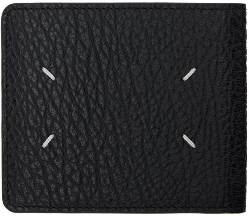 MAISON MARGIELA Black Four Stitches Wallet - Wallets - Free