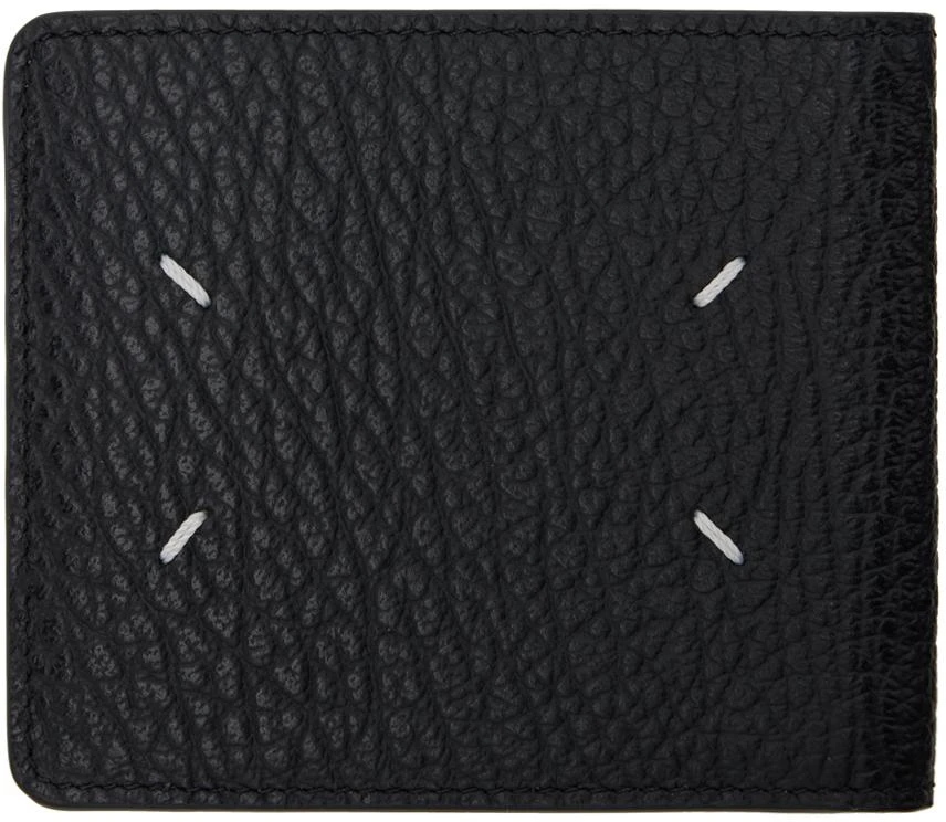 MAISON MARGIELA Black Four Stitches Wallet 2