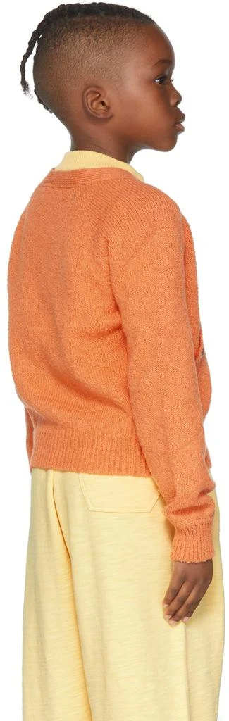 Misha & Puff Kids Orange Bouclé Everyday Cardigan 4