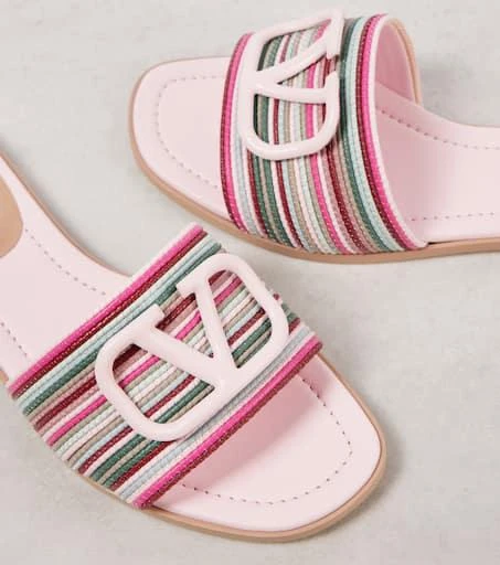 Valentino VLogo Signature leather mules 6