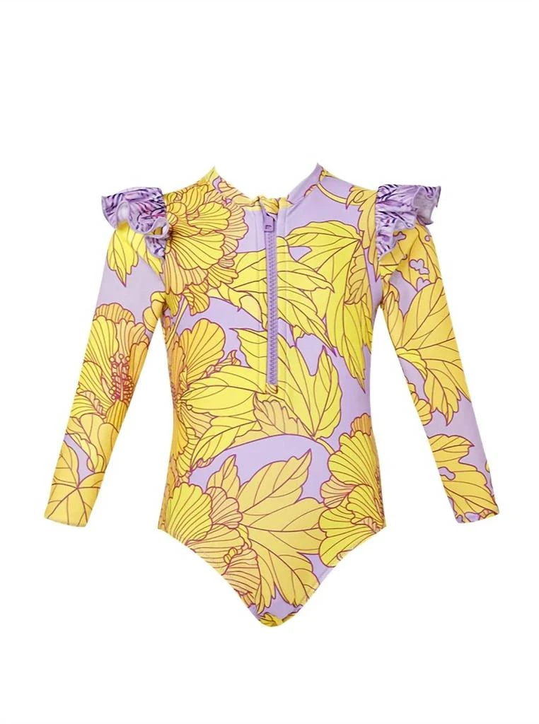 Lia Sahara Lia Sahara - Girl
s Zipper Long Sleeve One Piece