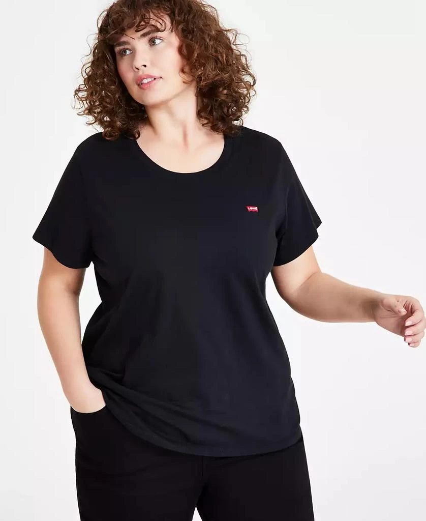 Levi's Trendy Plus Size Perfect Crewneck T-Shirt 1