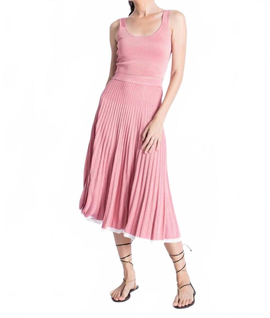 Karina Grimaldi Primerose Knit Skirt Set In Blossom