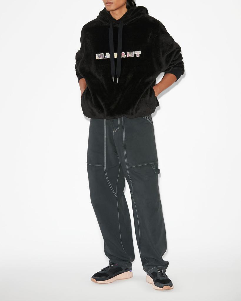 Isabel Marant ISABEL MARANT, ULYSSE LOGO SWEATSHIRT - Men - Black - S