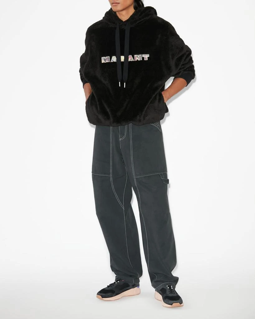 Isabel Marant ISABEL MARANT, ULYSSE LOGO SWEATSHIRT - Men - Black - S 1