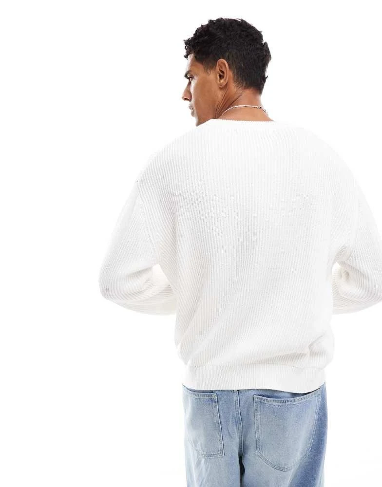 Bershka Bershka HGHRS sweatshirt in white 4