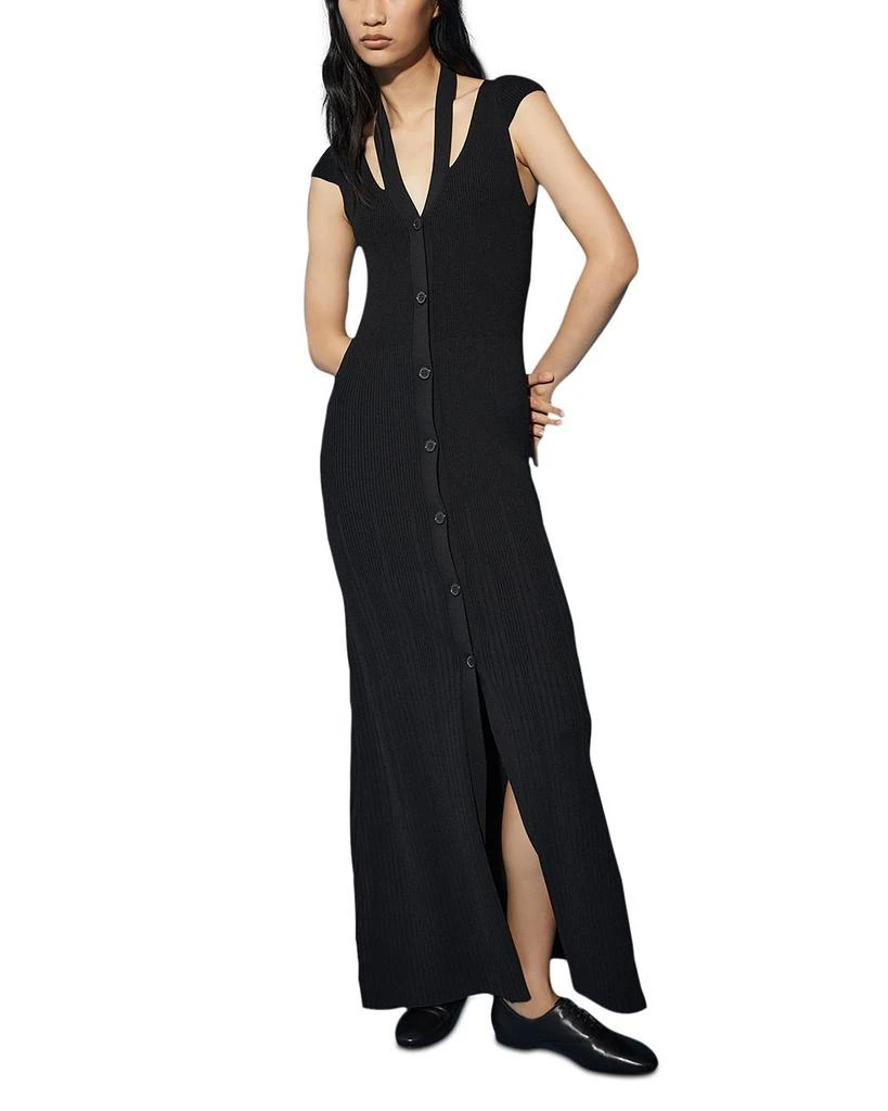 MAX&Co Ribbed Cut Out Maxi Dress 1