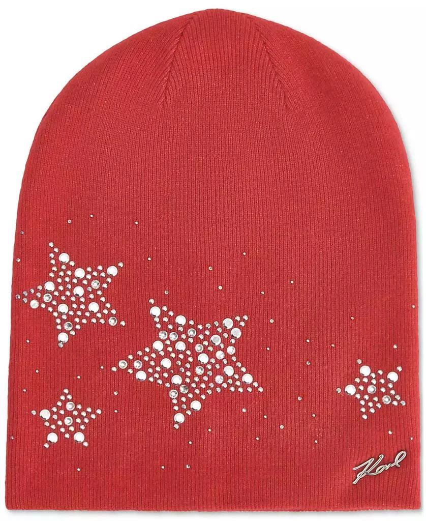 Karl Lagerfeld Paris Women's Sparkle Stars Beanie 1