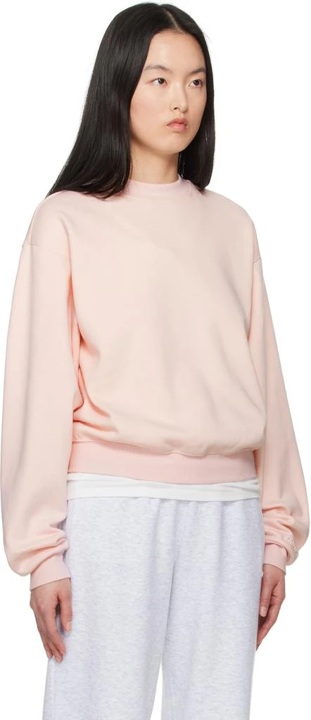 SKIMS Pink Cotton Fleece Classic Crewneck Sweatshirt 2