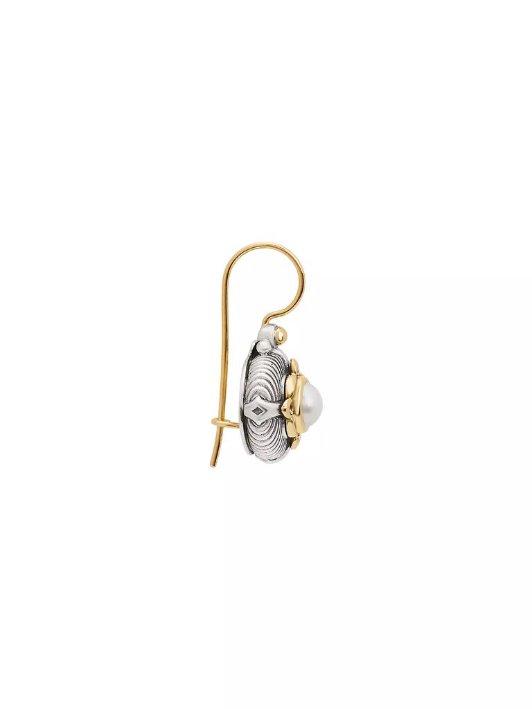 Konstantino Delos 2.0 Bloom Core 18K Yellow Gold, Sterling Silver, & 4-5MM Cultured Freshwater Pearl Drop Earrings