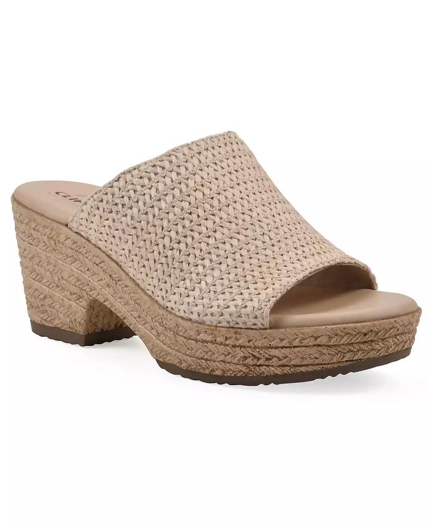 White Mountain Women's Biando Wedge Slip-On Sandals