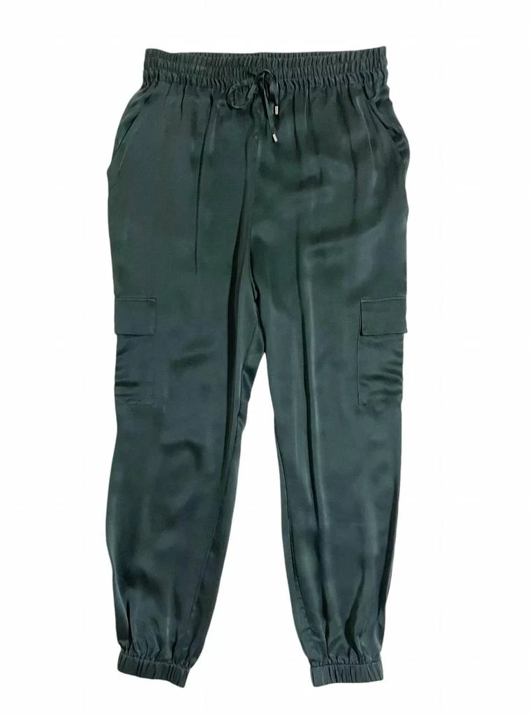 Joie Silk Jogger Pants Emerald Green 1