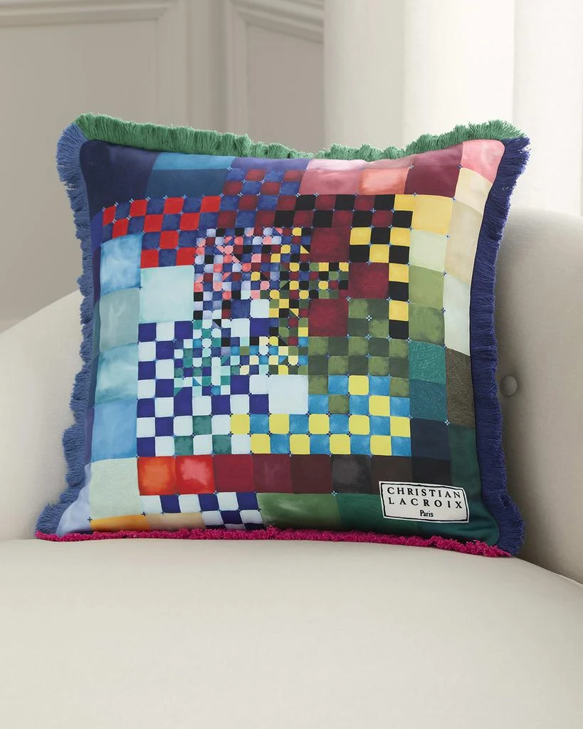 Christian Lacroix Color Games Decorative Pillow, 20" Square 1