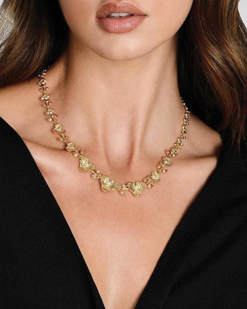 Anabel Aram Jewelry Orchid Link Necklace 2