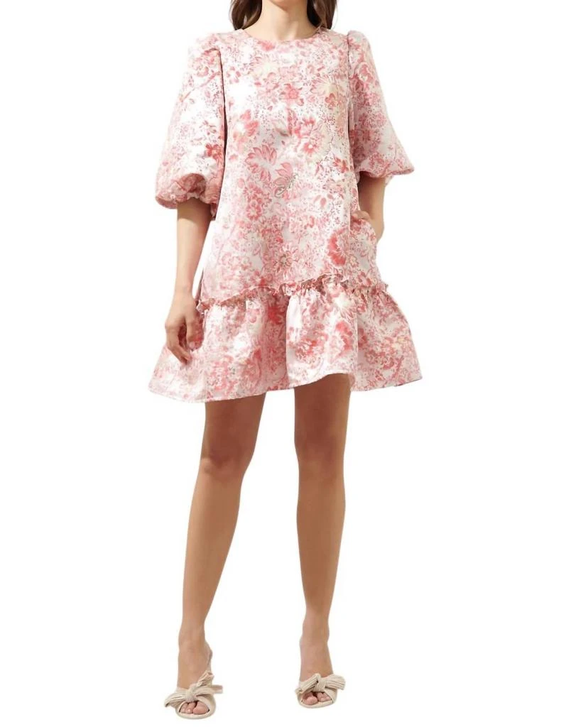 Sugarlips Sugarlips - Lola Jacquard Ruffle Shift Dress 4