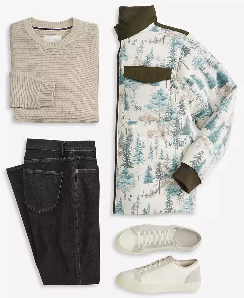 Sun + Stone Men's Wilderness Patterned Puffer Jacket, Exclusively at Macy's 6